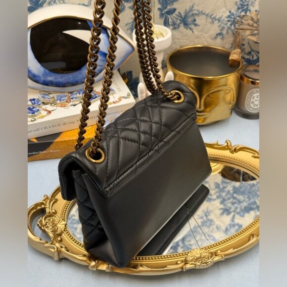 🆕 KURT GEIGER LONDON 🧿 NWOT Mini Brixton Lock Leather Convertible Shoulder Bag - Picture 6 of 15